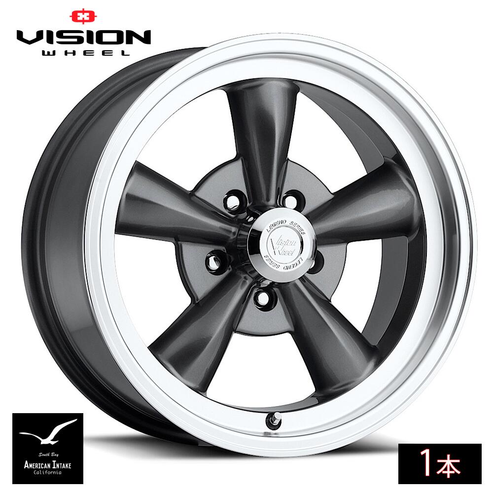 Vision Wheel ビジョンホイール 141 Legend 5 | Gunmetal Machined Lip ( 1本 )｜American-Intake
