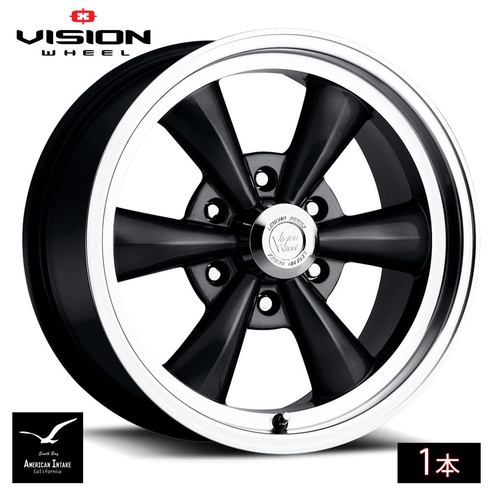 Vision Wheel ビジョンホイール 141 Legend 6 | Gloss Black Machined Lip ( 1本 )｜American-Intake