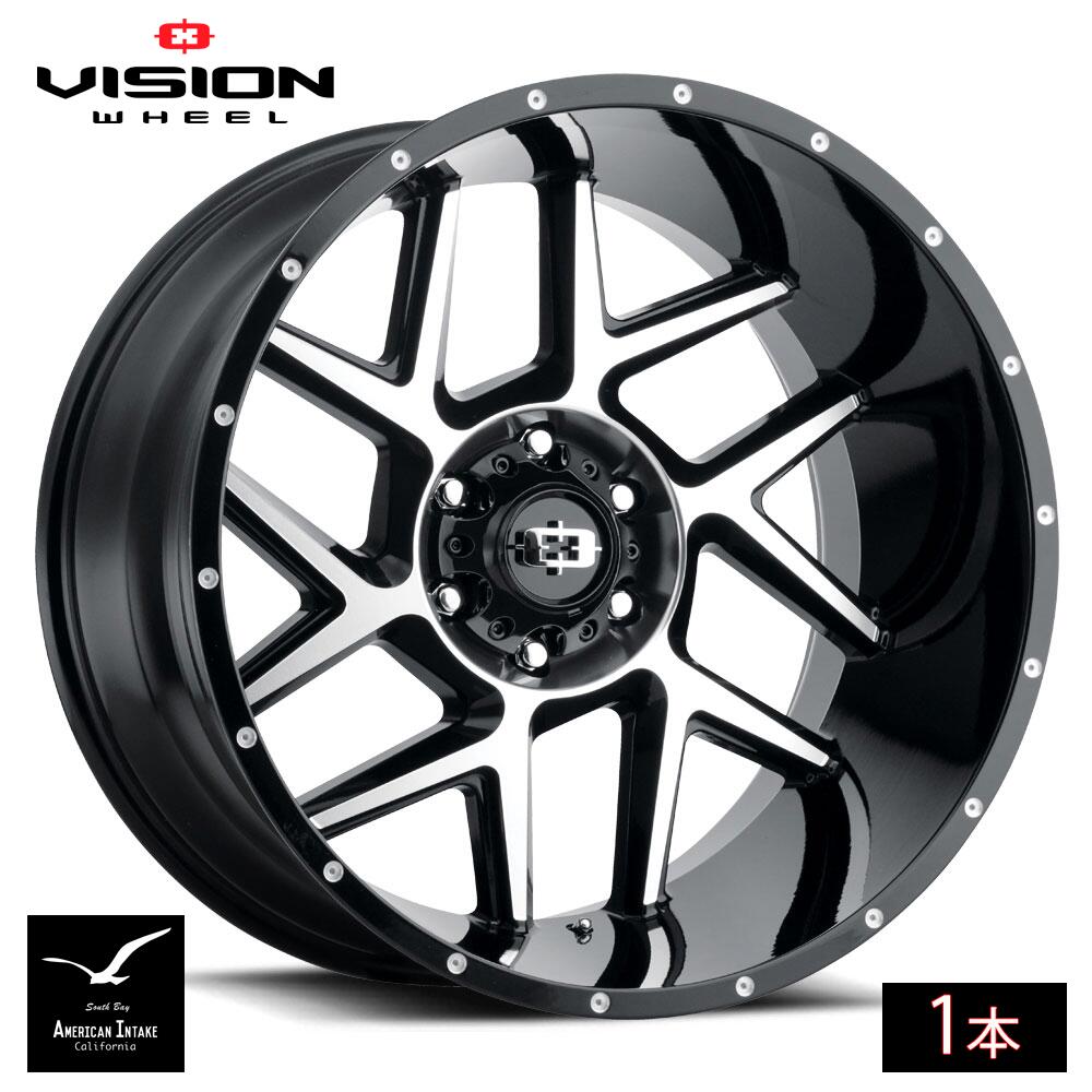Vision Wheel ビジョンホイール 360 Sliver | Gloss Black Machined Face ( 1本 )｜American-Intake