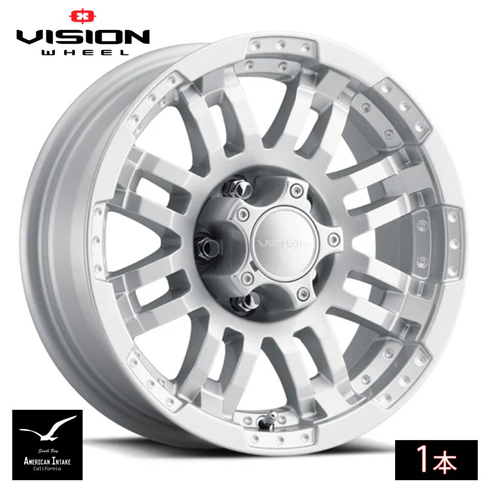 Vision Wheel ビジョンホイール 375 Warrior | Winter Paint Silver ( 1本 )｜American-Intake
