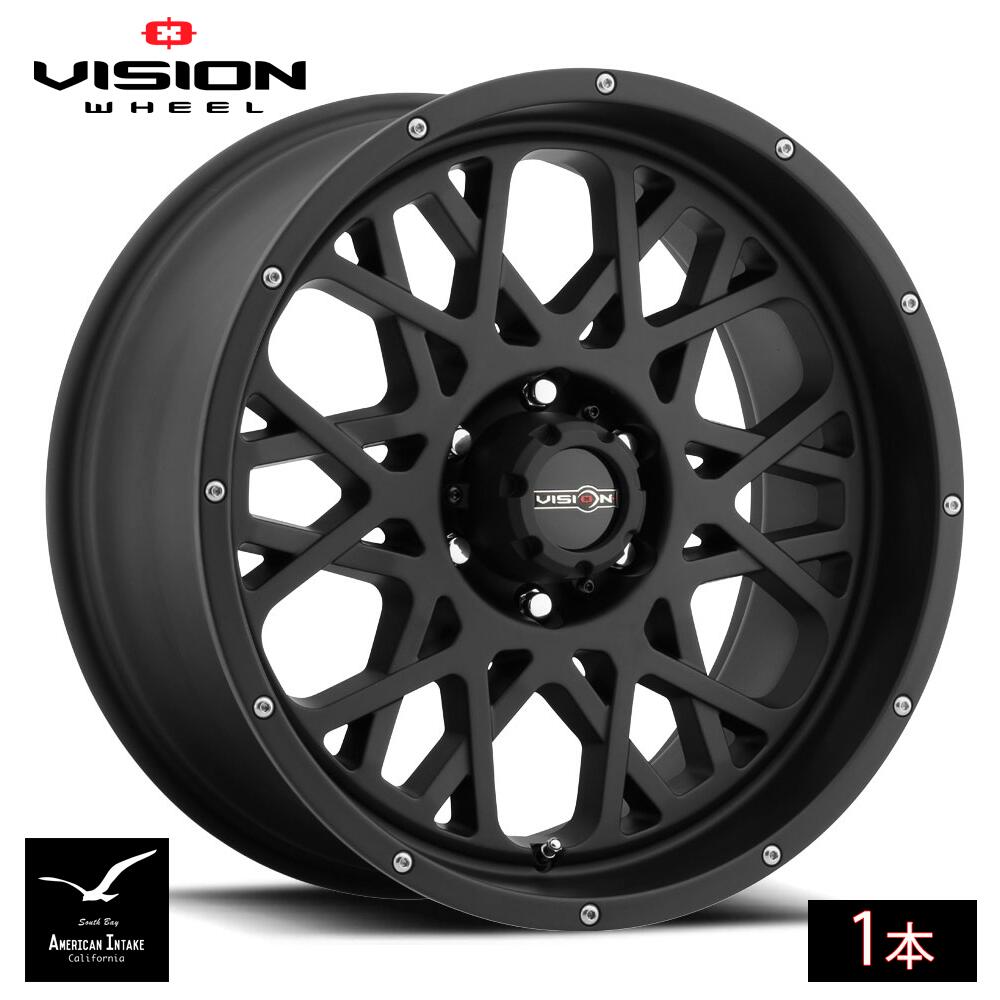 Vision Wheel ビジョンホイール 412 Rocker | Satin Black ( 1本 )｜American-Intake 40,885円