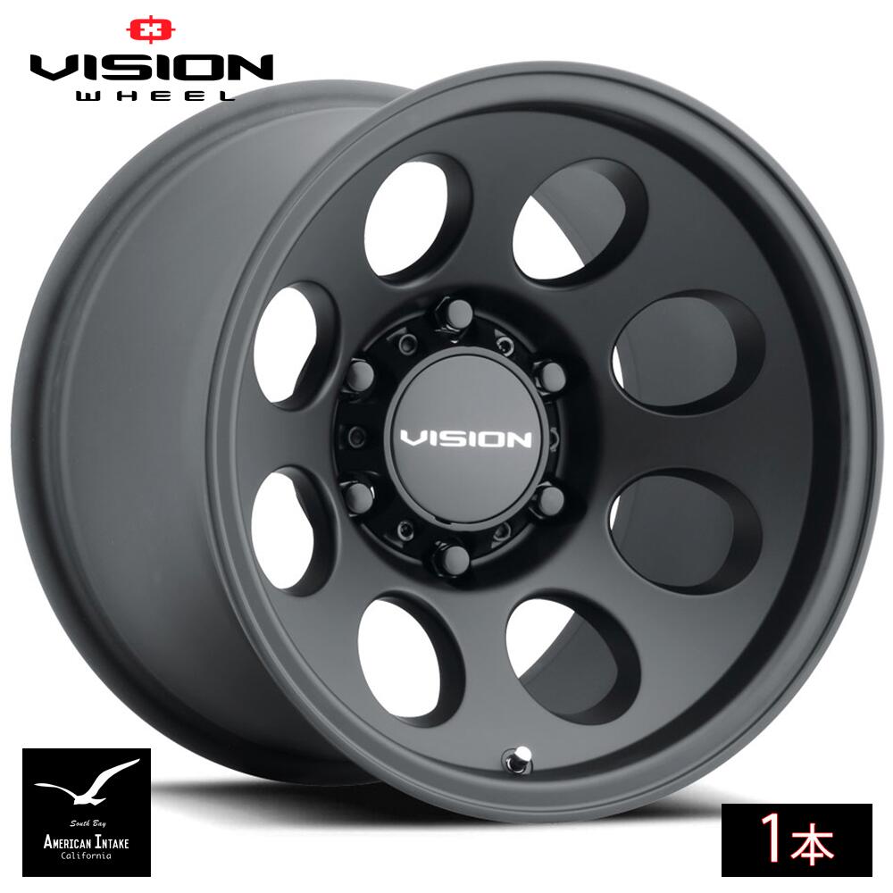 Vision Wheel ビジョンホイール 56 Midway | Satin Black 6穴 ( 1本 )|American-Intake