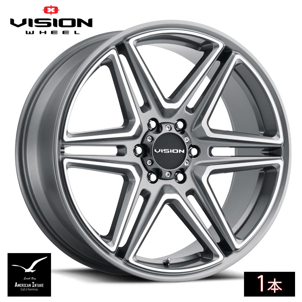 Vision Wheel ビジョンホイール 476 Wedge | Gunmetal Machined Face ( 1本 )|American-Intake