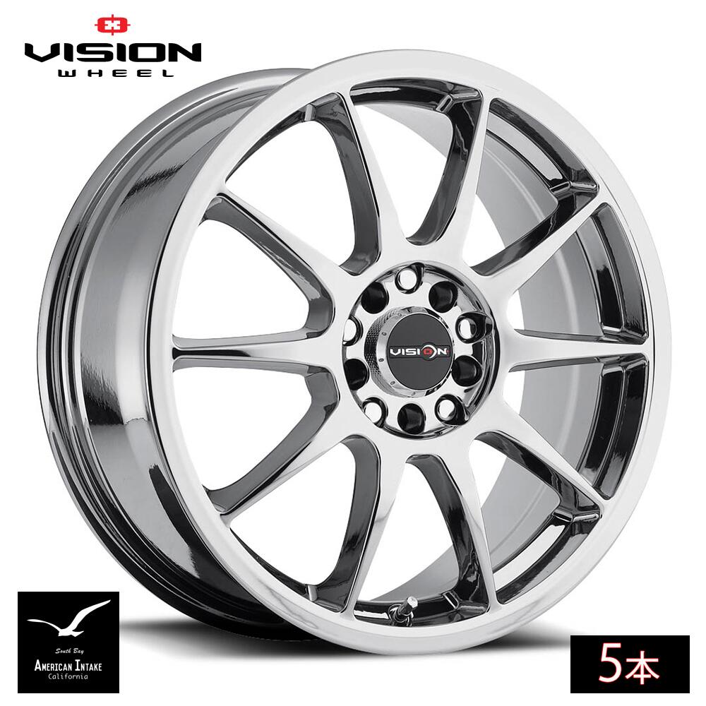 Vision Wheel ビジョンホイール 425 Bane | Chrome ( 5本 )｜American-Intake