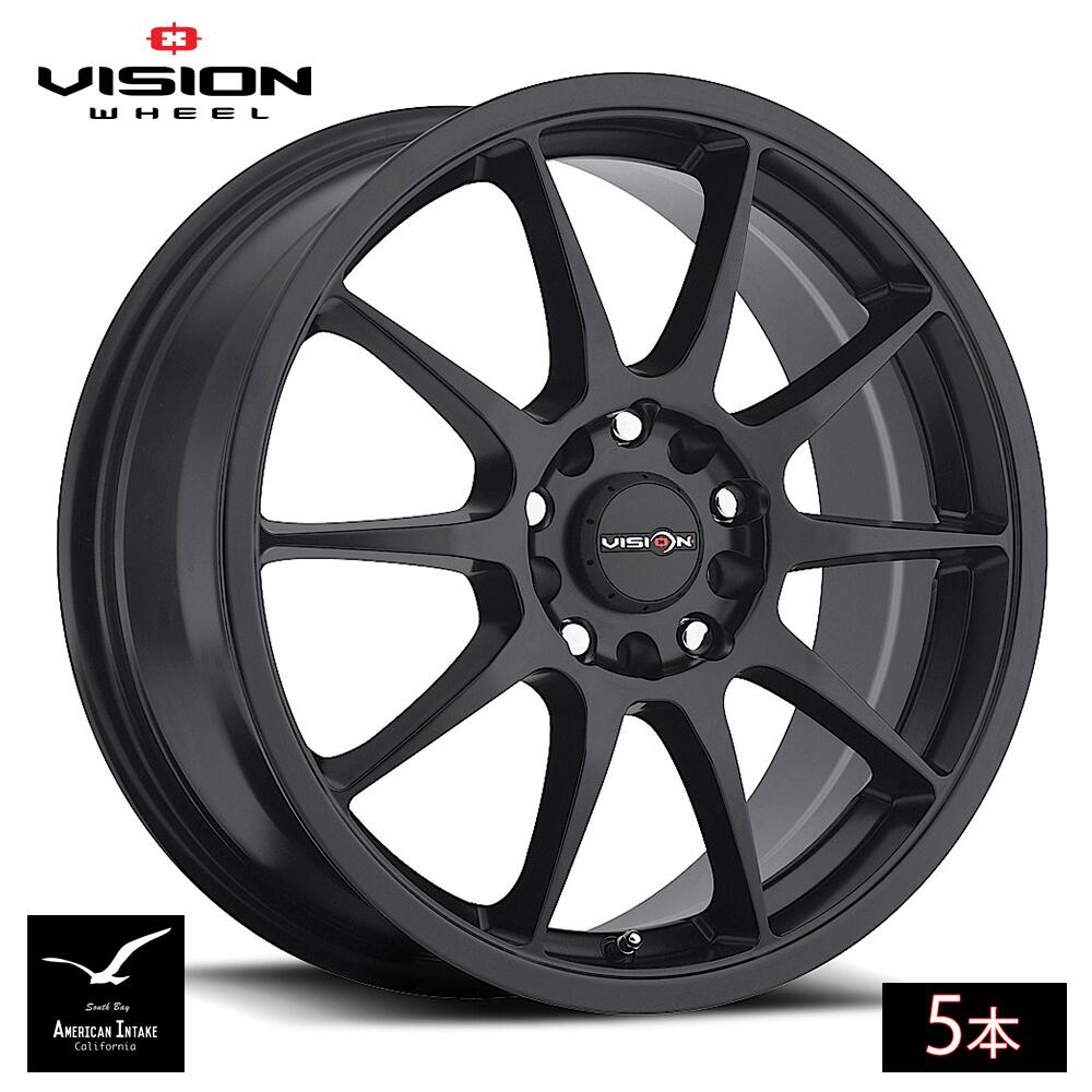 Vision Wheel ビジョンホイール 425 Bane | Matte Black ( 5本 )｜American-Intake 106,975円