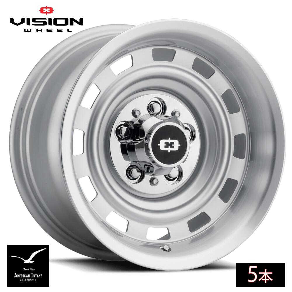 Vision Wheel ビジョンホイール 54 Cheyenne | Silver Machined Lip ( 5本 )|American-Intake