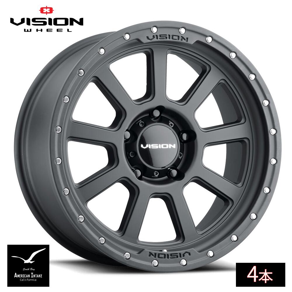 Vision Wheel ビジョンホイール 350 Ojos | Satin Black ( 4本 )｜American-Intake