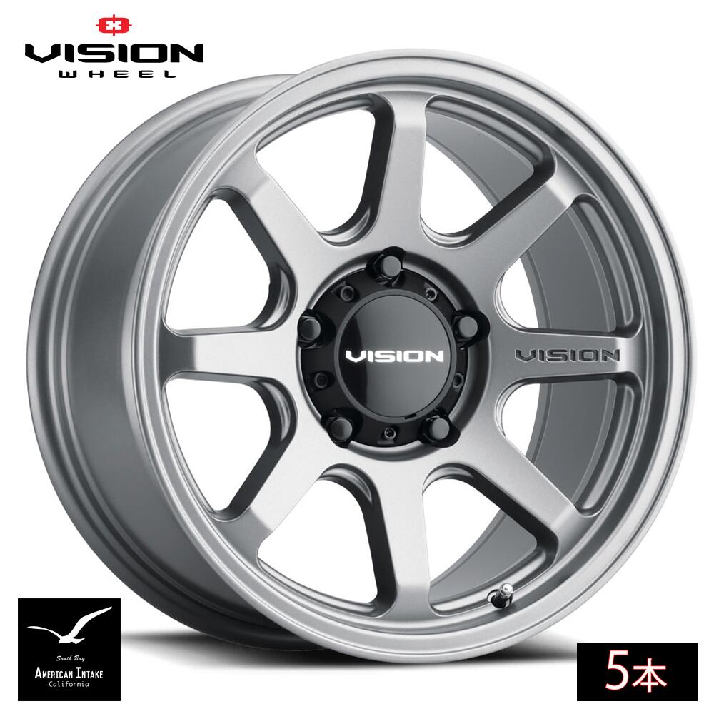 Vision Wheel ビジョンホイール 351 Flow | Satin Gray ( 5本 )｜American-Intake