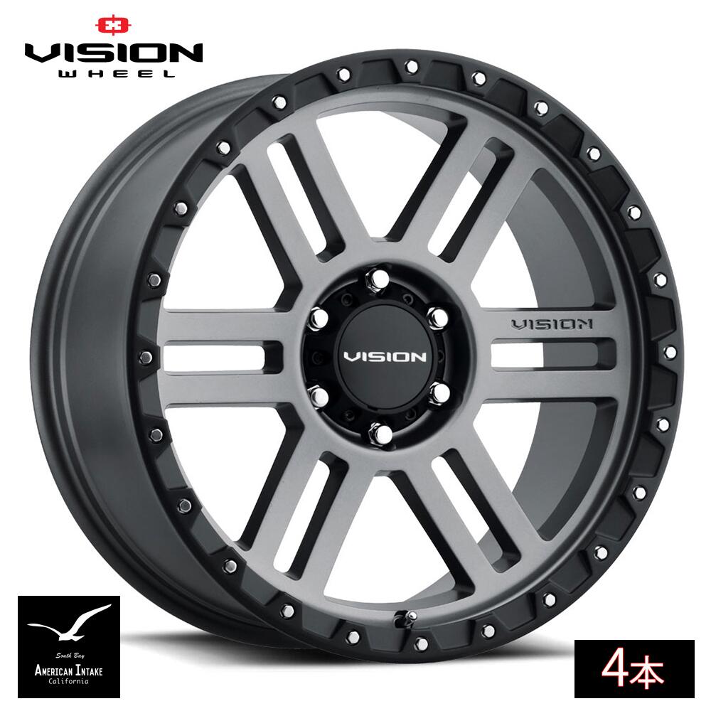 Vision Wheel ビジョンホイール 354 Manx 2 | Satin Grey ( 4本 )|American-Intake