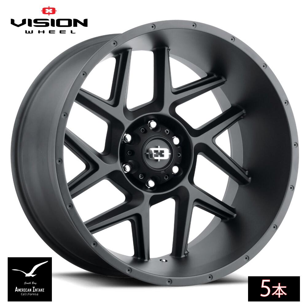 Vision Wheel ビジョンホイール 360 Sliver | Satin Black ( 5本 )|American-Intake