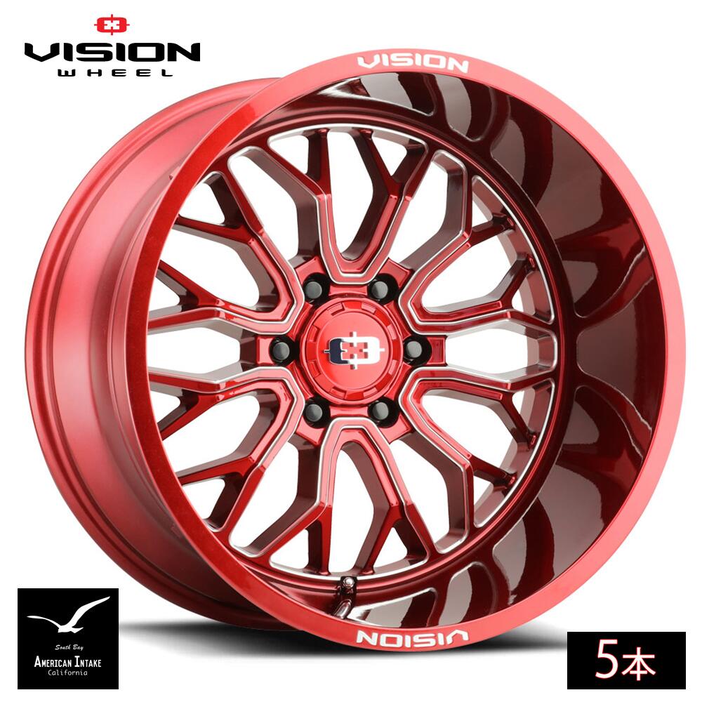 Vision Wheel ビジョンホイール 402 Riot | Red Tint Milled Spoke ( 5本 )｜American-Intake