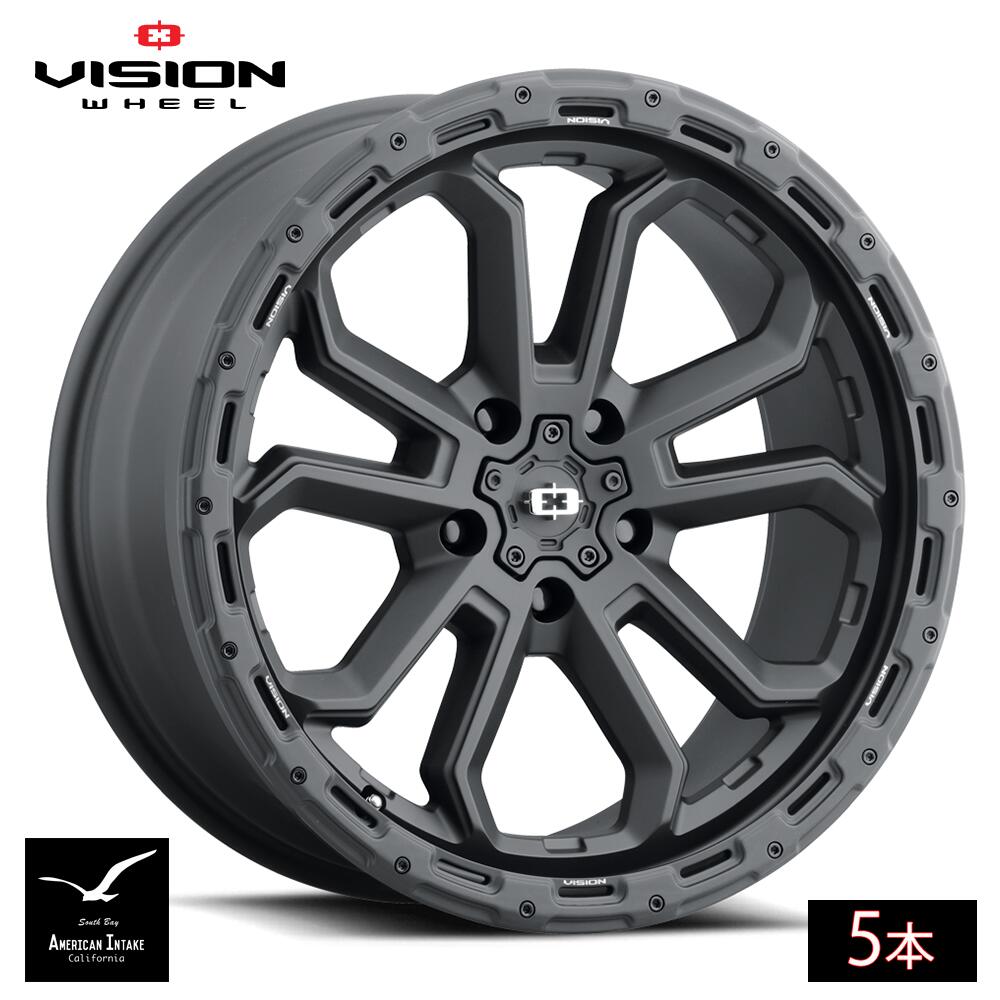 Vision Wheel ビジョンホイール 405 Korupt | Satin Black ( 5本 )|American-Intake