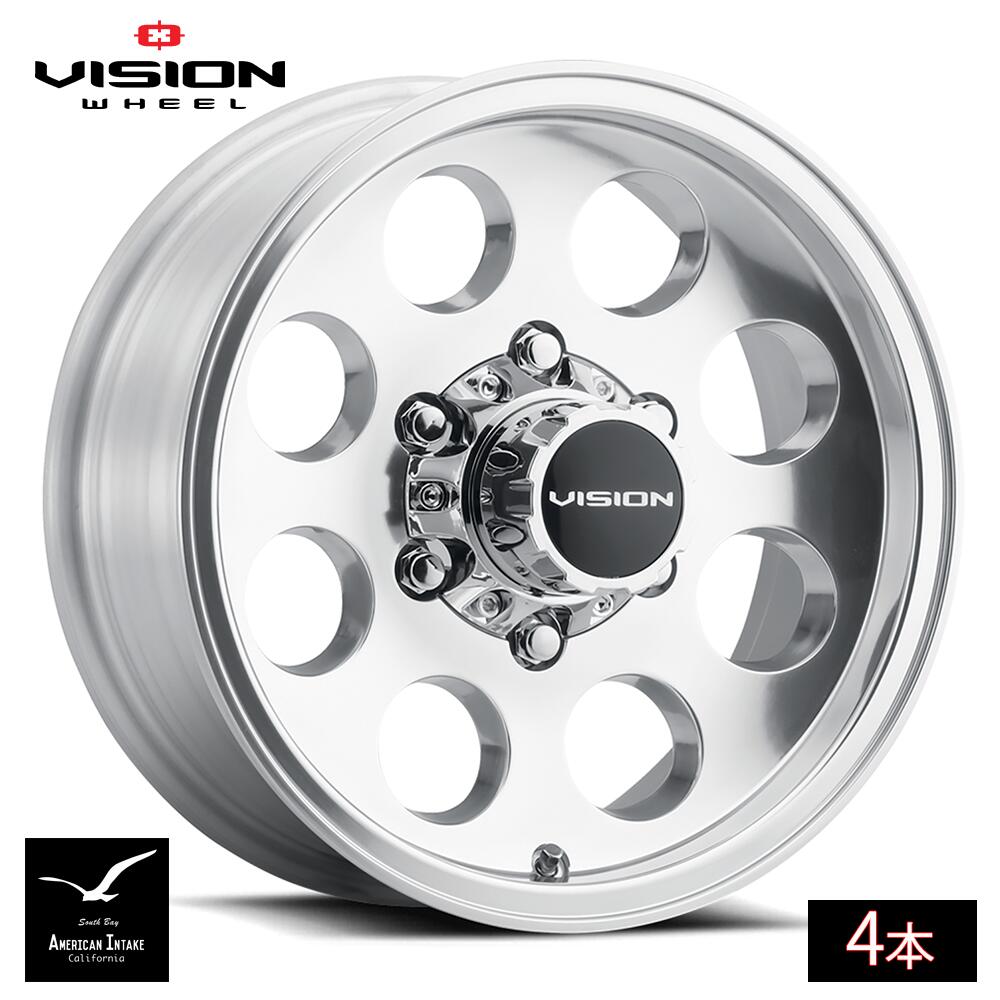 Vision Wheel ビジョンホイール 56 Midway | Polished 8穴 ( 4本 )|American-Intake