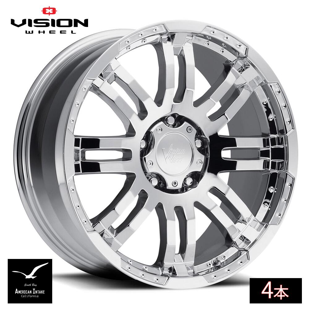 Vision Wheel ビジョンホイール 375 Warrior | Chrome ( 4本 )|American-Intake