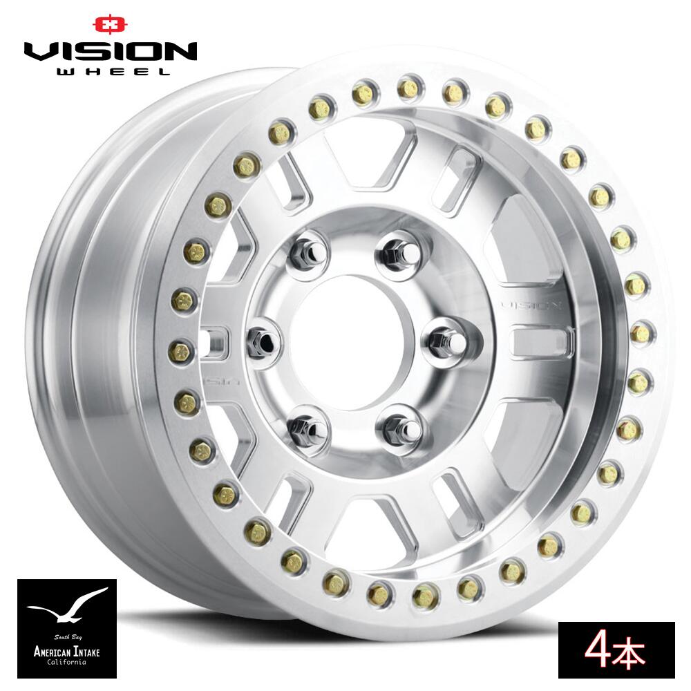 Vision Wheel ビジョンホイール 398 Manx Forged Beadlock | Machined フォージド鍛造ホイール ( 4本 )｜American-Intake
