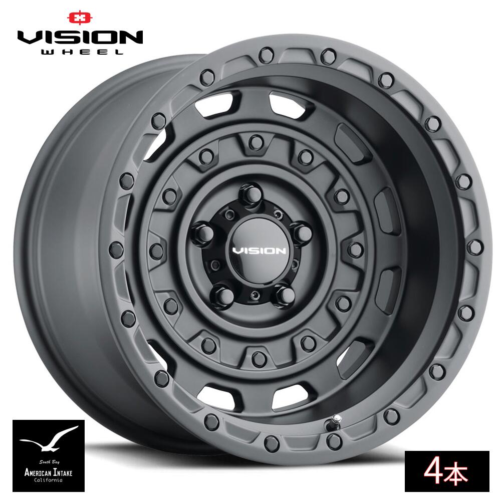 Vision Wheel ビジョンホイール 403 Tactical | Satin Black ( 4本 )｜American-Intake