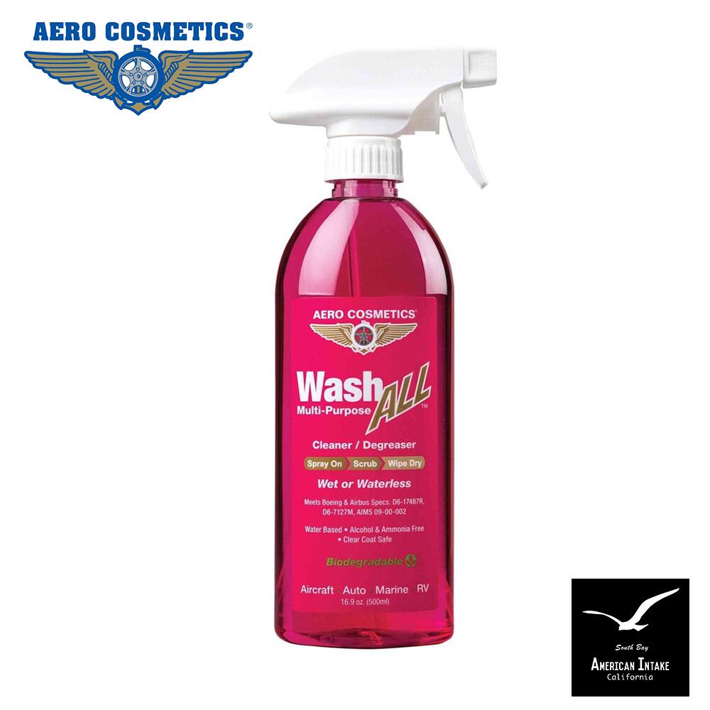 Aero Cosmetics エアロ コスメティック Wash All Degreaser マルチパーパスクリーナー & ディグリーザー pH 9 (弱アルカリ性)｜American-Intake