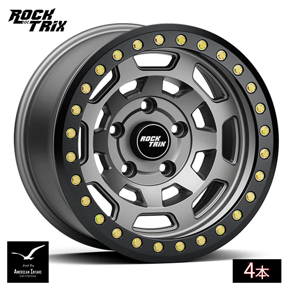 RockTrix ロックトリックス ホイール RT117BL Beadlock | Gunmetal ( 4本 )｜American-Intake