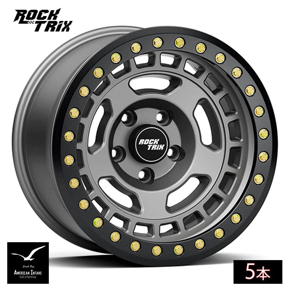 RockTrix ロックトリックス ホイール RT115BL Beadlock | Gunmetal ( 5本 )｜American-Intake