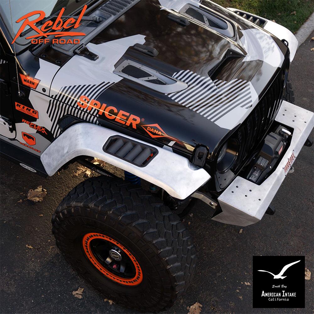 【楽天市場】Rebel OFF ROAD レベルオフロード Trailhead シリーズ ハイライン アルミニウムフェンダーセット (JK ...