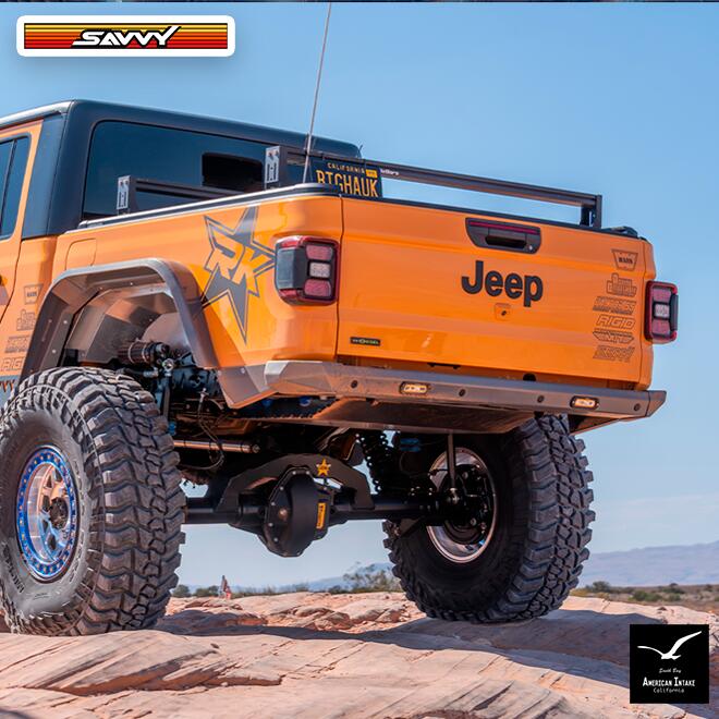 SAVVY OFFROAD Legacy OG ハイクリアランス アルミニウム リアバンパー JTグラディエーター|American-Intake