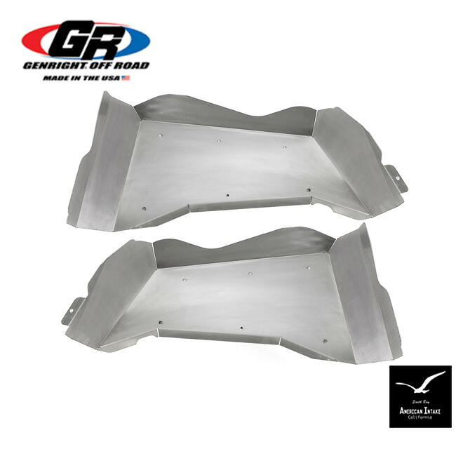 GenRight Off Road ジェンライトオフロード アルミニウム インナーフェンダー　リアセット JKラングラー｜American-Intake