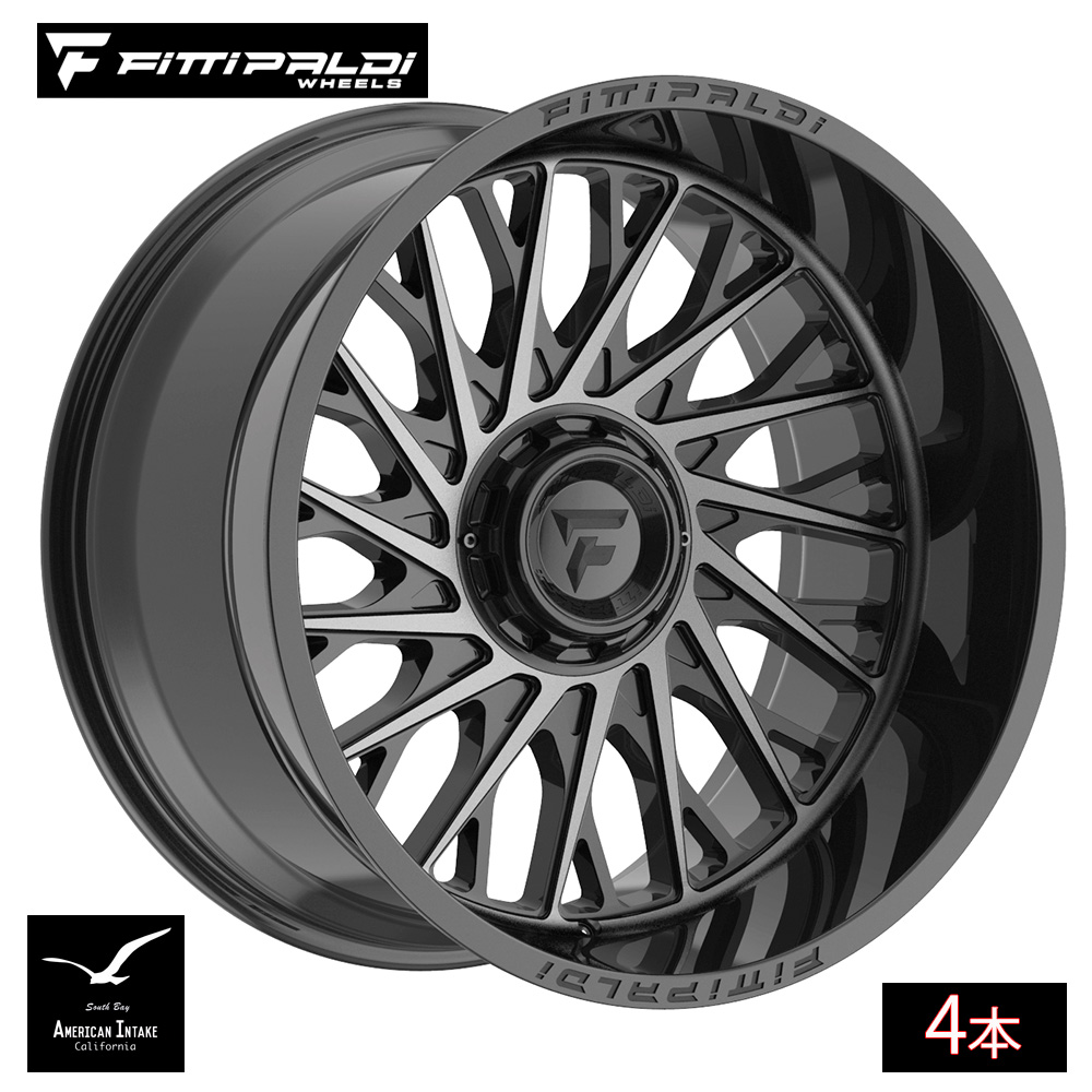 Fittipaldi Off Road FA08MBDT | GLOSS BLACK MACHINED FACE WITH DARK TINT ( 4本 )|American-Intake
