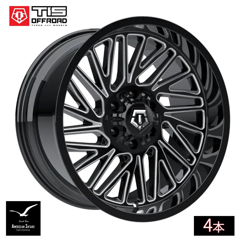 TIS Offroad Wheels TIS オフロード ホイール 553BM | GLOSS BLACK WITH CNC MILLED ACCENTS ( 4本 )|American-Intake