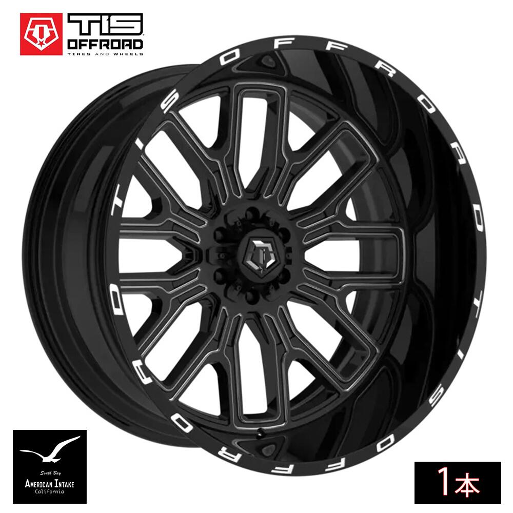TIS Offroad Wheels TIS オフロード ホイール 560BM | GLOSS BLACK WITH MILLED ACCENTS ( 1本 )|American-Intake