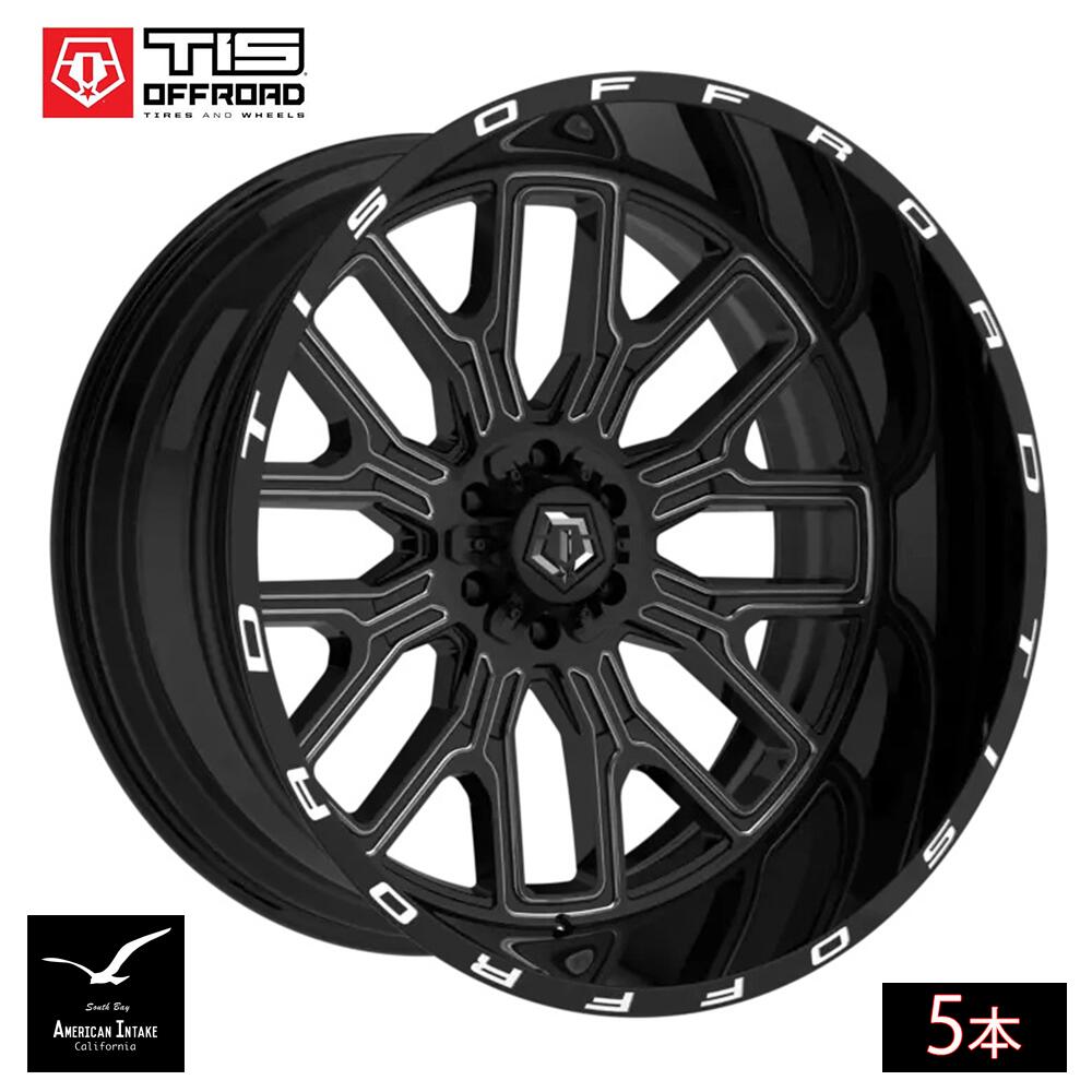 TIS Offroad Wheels TIS オフロード ホイール 560BM | GLOSS BLACK WITH MILLED ACCENTS ( 5本 )|American-Intake