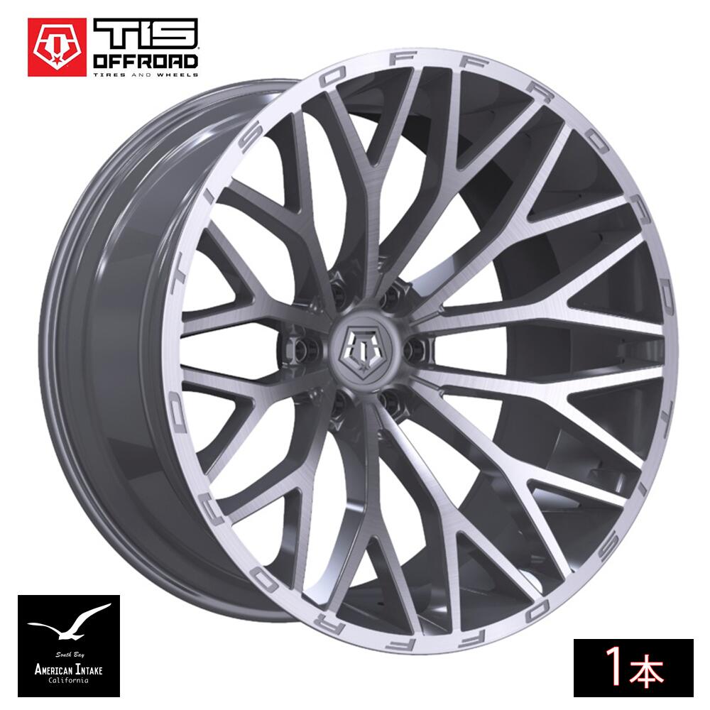 TIS Offroad Wheels TIS オフロード ホイール 566BSM | GLOSS SILVER WITH BRUSHED FACE AND LIP ( 1本 )|American-Intake