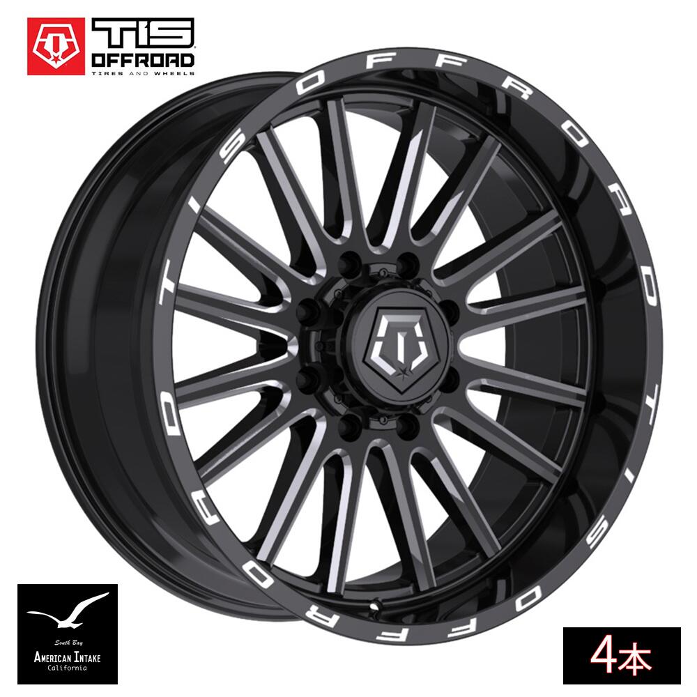 TIS Offroad Wheels TIS オフロード ホイール 567BM | GLOSS BLACK WITH CNC MILLED ACCENTS ( 4本 )｜American-Intake