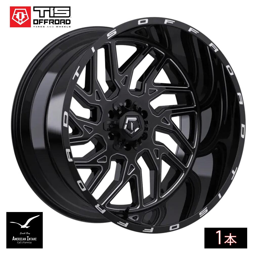 TIS Offroad Wheels TIS オフロード ホイール 544BM | GLOSS BLACK WITH CNC MILLED ACCENTS ( 1本 )|American-Intake