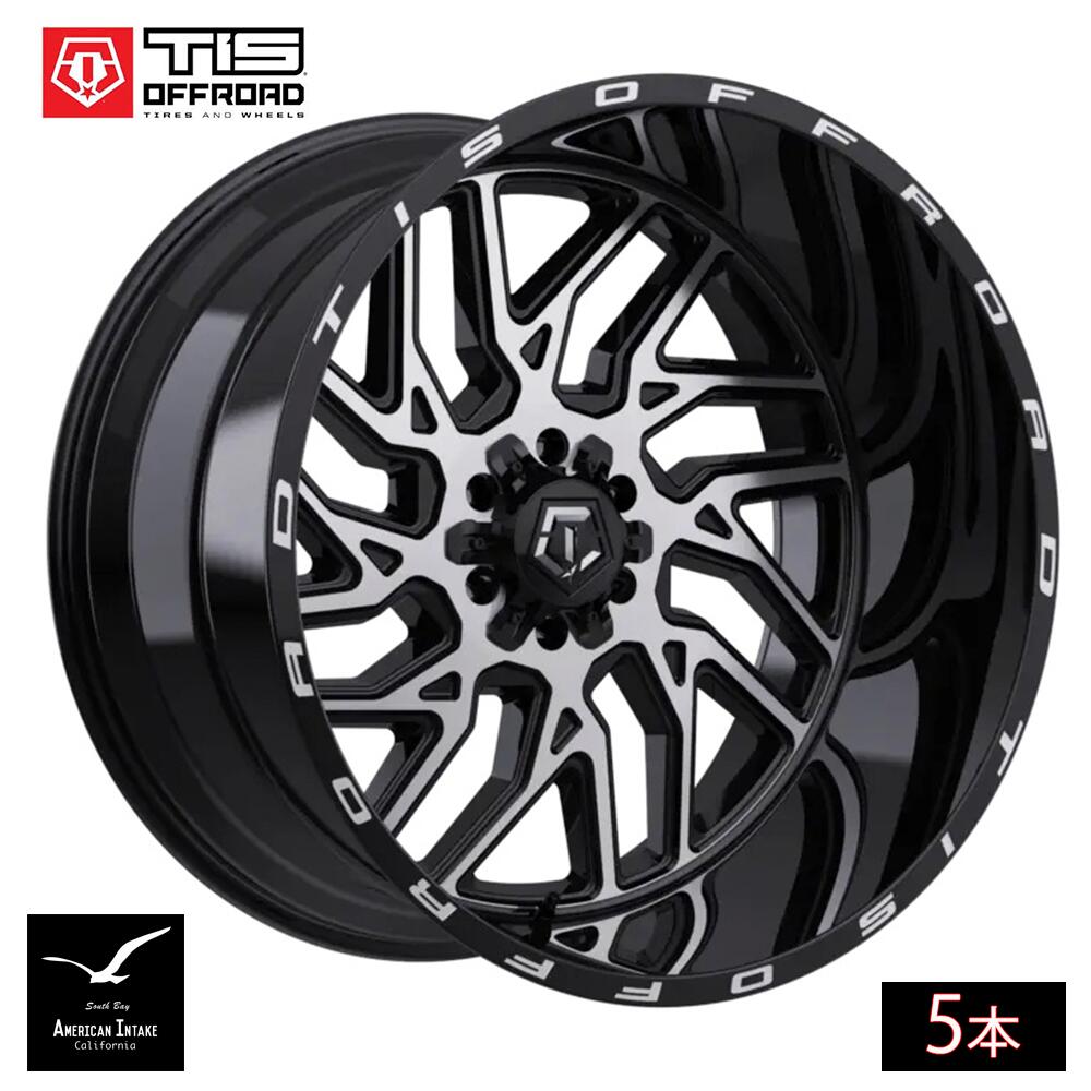TIS Offroad Wheels TIS オフロード ホイール 544MB | GLOSS BLACK WITH MACHINED FACE ( 5本 )|American-Intake