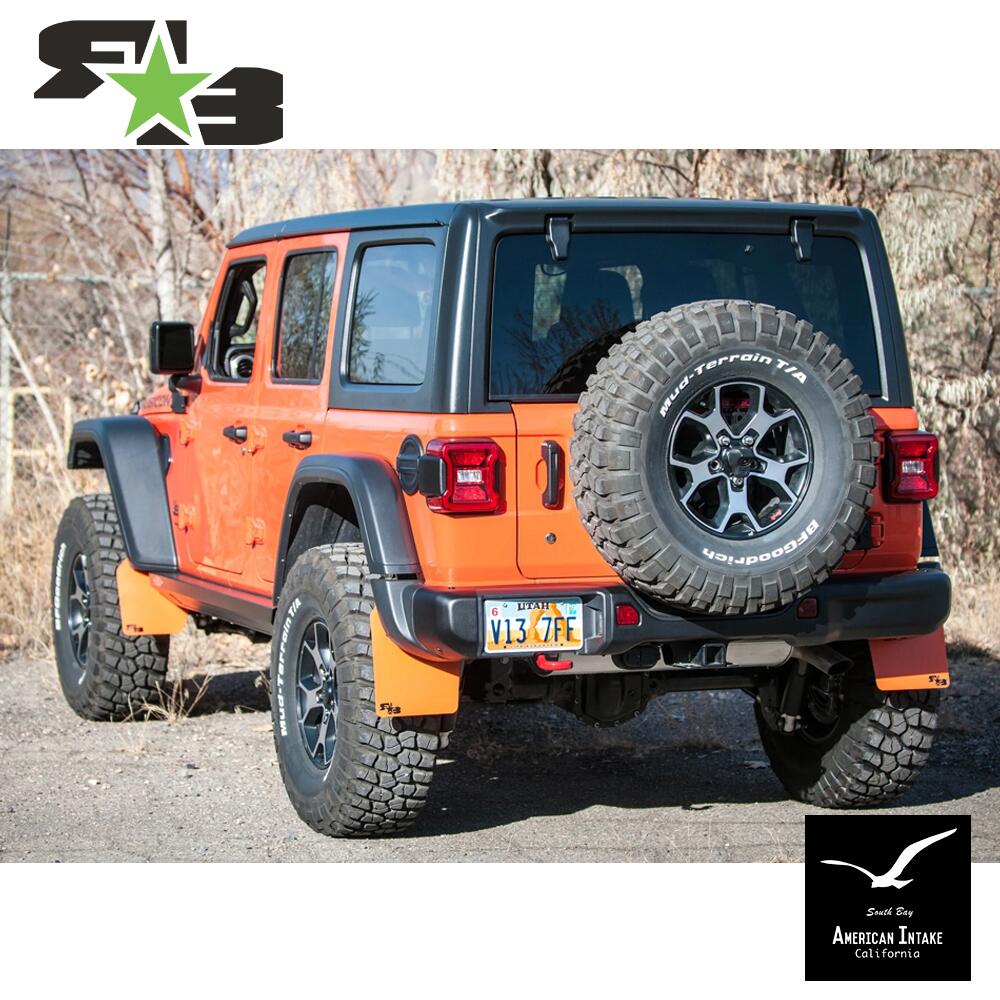 【ROKBLOKX ロックブロックス】ジープ JEEP JL ラングラー ラリーマッドフラップ(ルビコンステップ非対応)｜American-Intake