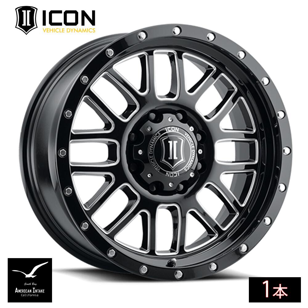 ICON VEHICLE DYNAMICS アイコン ビークル ダイナミクス Alpha | GLOSS BLACK / MILLED WINDOWS ( 1本 )｜American-Intake