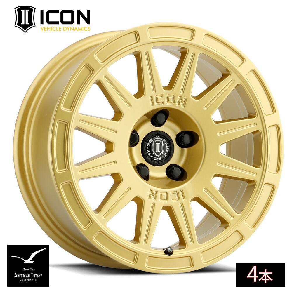 ICON VEHICLE DYNAMICS アイコン ビークル ダイナミクス Ricochet | GLOSS GOLD ( 4本 )｜American-Intake
