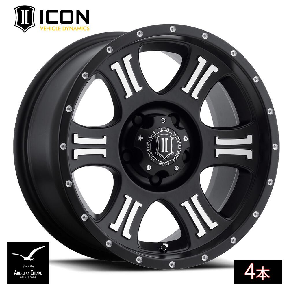 ICON VEHICLE DYNAMICS アイコン ビークル ダイナミクス Shield | SATIN BLACK/MACHINED ( 4本 )｜American-Intake