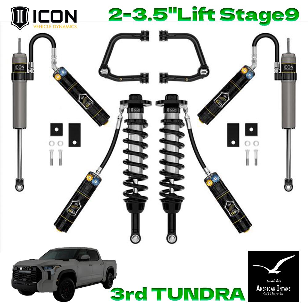 ICON VEHICLE DINAMICS 3rdタンドラ リフトキット｜2-3.5" Stage 9｜2.5 Suspension System (Tubular / CDXS) K53199TD｜American-Intake