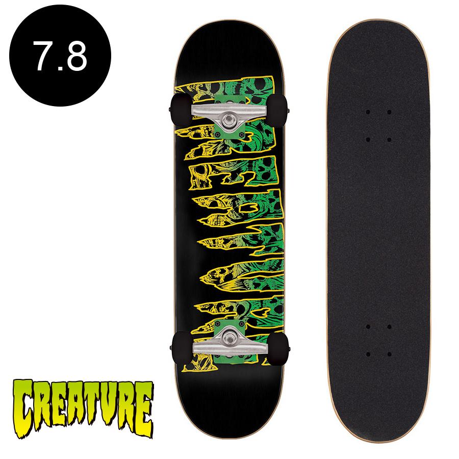 楽天市場】CREATURE クリーチャー8.0in x 31.25in LOGO SK8 COMPLETE