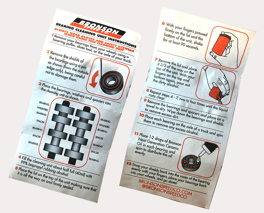【楽天市場】BRONSON ブロンソンBEARING CLEANING UNITベアリングクリーニングキット 洗浄キット スケートボード
