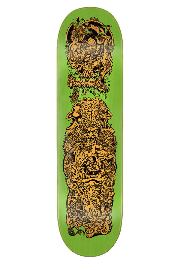 8.25 Inch Skateboard Deck Santa Cruz Black Roskopp Evolution