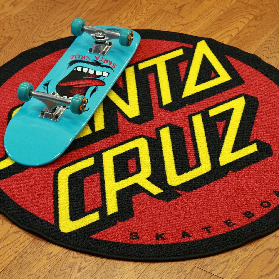 楽天市場 Santa Cruz サンタクルーズ Classic Dot Rugラグマット カーペット インテリア アクセサリー 飾り スケーター ストリート スケートボード スケボー ファッション Sk8 Skateboard qs American Street Style
