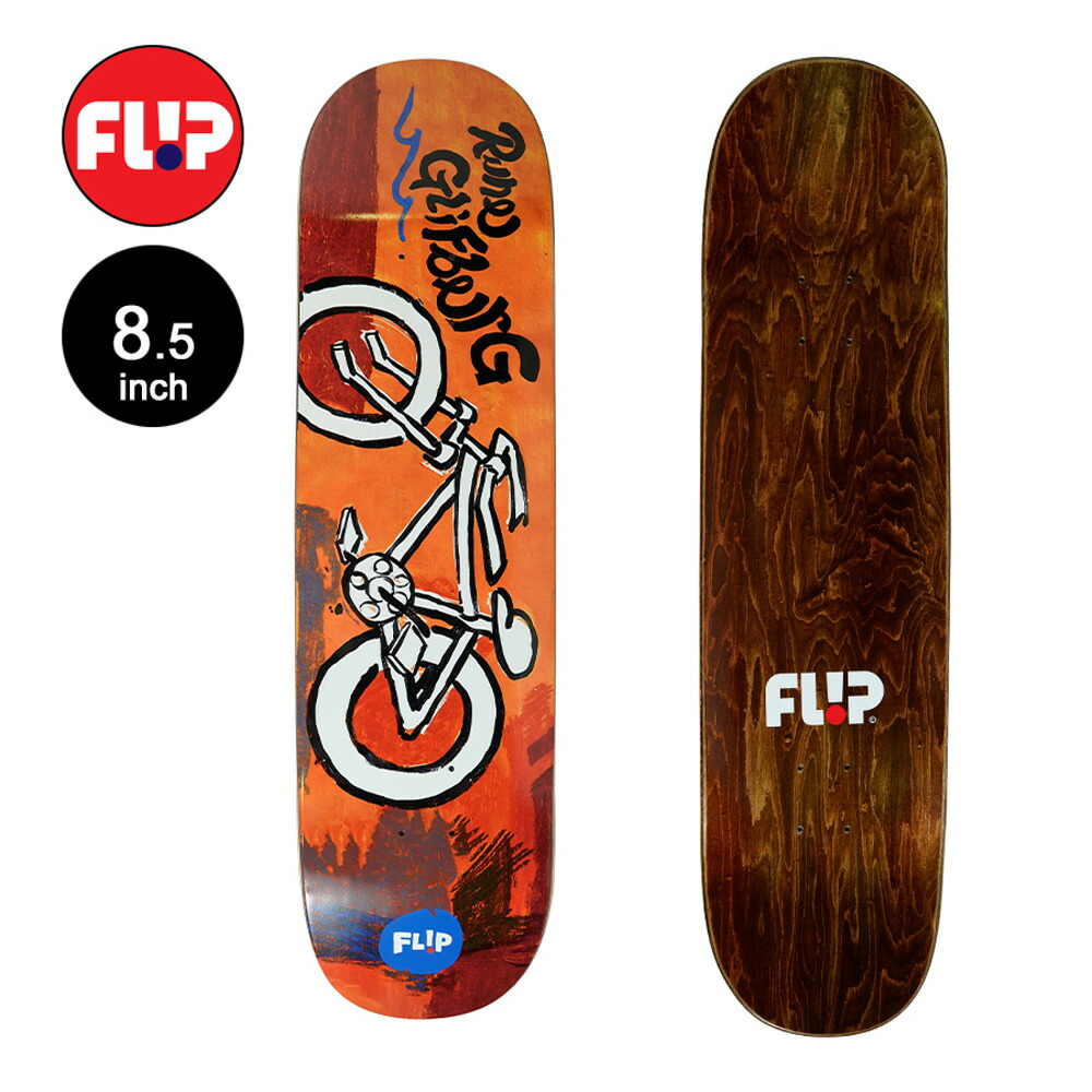 【楽天市場】FLIP フリップスケボー デッキ 8.5 GLIFBERG FAIRE PRO DECKデッキ ルーン・グリフバーグ