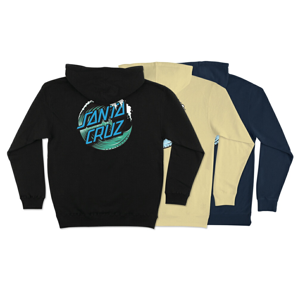 サンタクルーズ SANTA CRUZ WAVE DOT P/O HOODED HEAVYWEIGHT SWEATSHIRT プルオーバーパーカー フード スウェット メンズ ストリート スケーター ファッション スケートボード スケボー sk8 skateboard【CP】