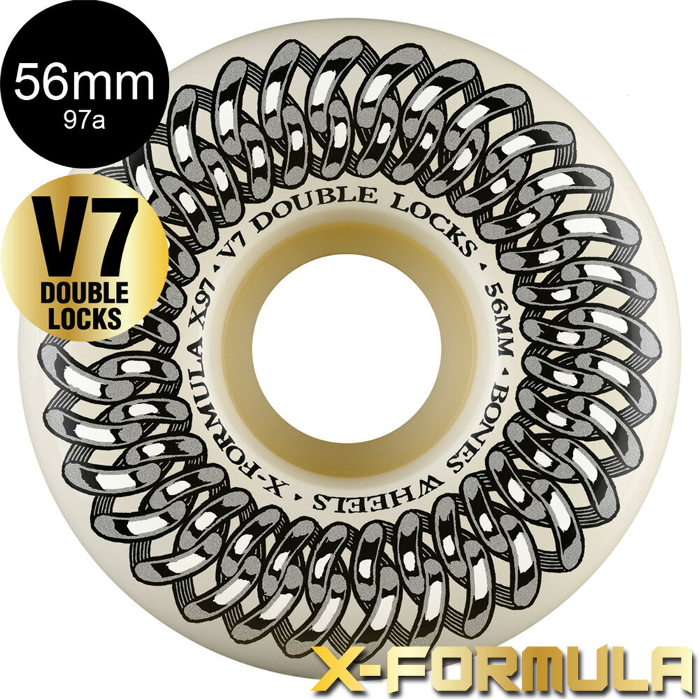 BONES X-FORMULA54㎜99a V7 BONES WHEELS X-Formula Skateboard Wheels Double Lock V7 54mm
