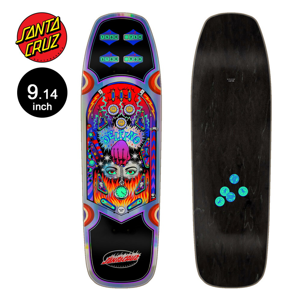 9.3in x 32.36in DRESSEN PUP SHAPED PRO SKATEBOARD DECK