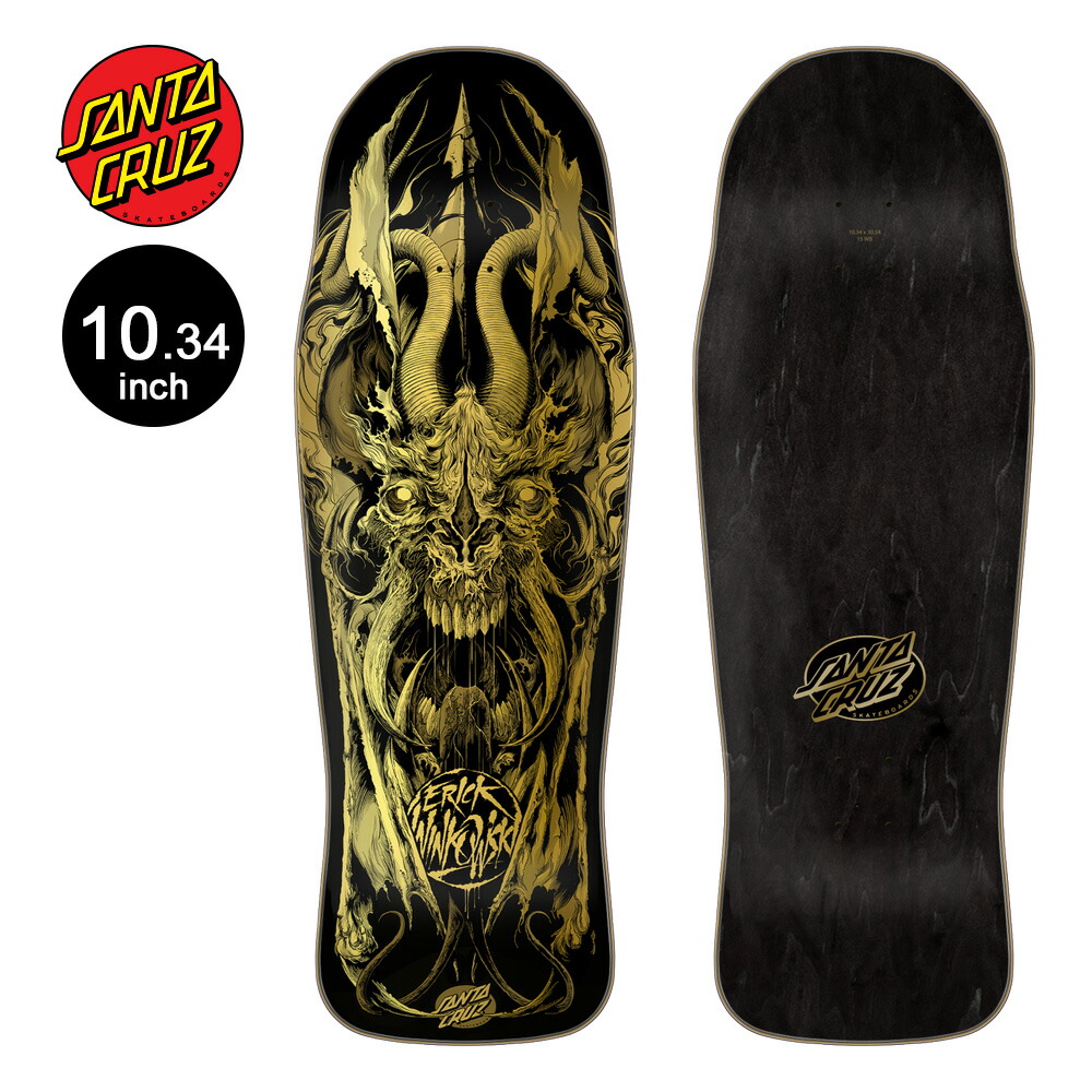 Santa Cruz 武士グラフィック WINKOWSKI サムライプロ 10.35in Winkowski Samurai Deck | Shaped Skateboards | Santa Cruz