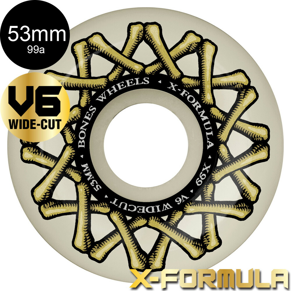 楽天市場】ボーンズ ウィール BONES WHEELS53mm X-FORMULA V6