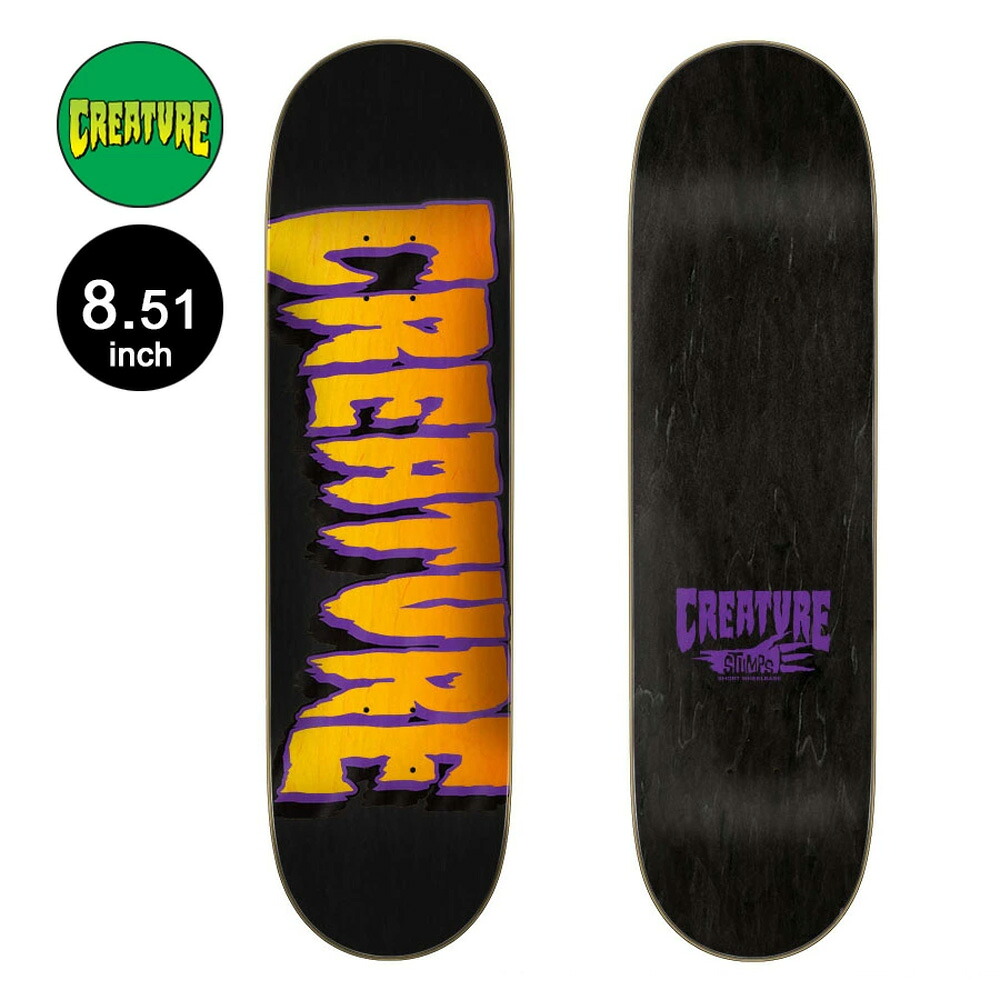 ☆新品！クリーチャーcreatureスケボーデッキ8.5クリスラッセル 楽天市場】クリーチャー CREATUREスケボー デッキ 8.6 RUSSELL